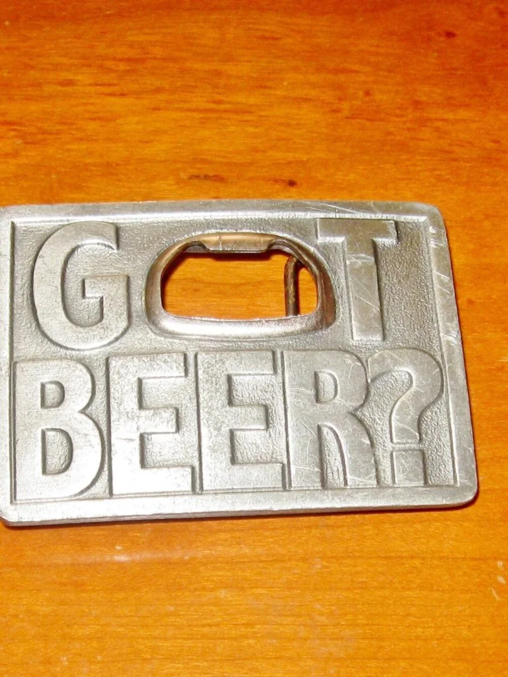 Vintage Got Beer Belt Buckle Bottle Opener 1999 Bergamot Belt G259 Made in USA